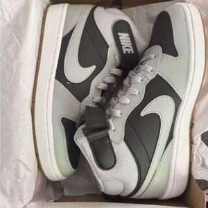 Nike Black and Gray High-Top Sneakers